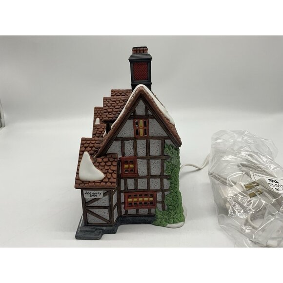 Dept. 56 Dickens' Village Series Ashbury Inn Vintage 1991 Christmas Village - Picture 12 of 14